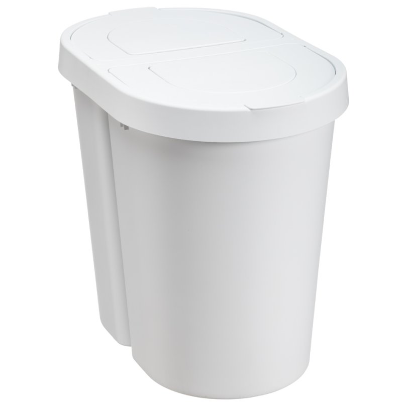 Plast Team Afvalscheider Seattle Duo 2x25 liter zilver