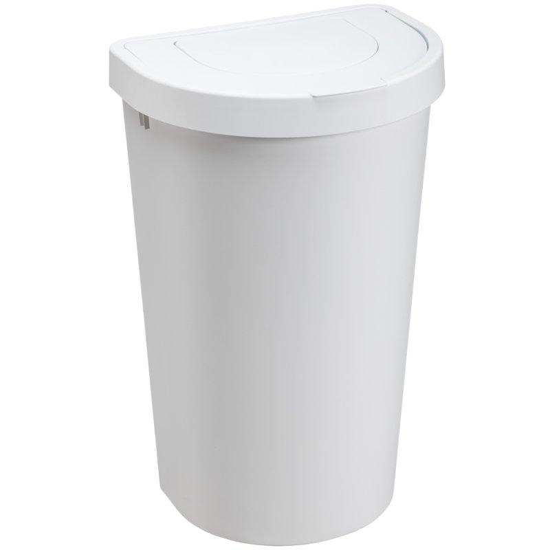 Plast Team afvalbak Seattle 45 liter zilver