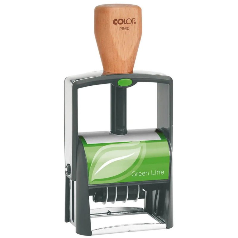 Datumstempel Classic 2660 Groen, zesstregig