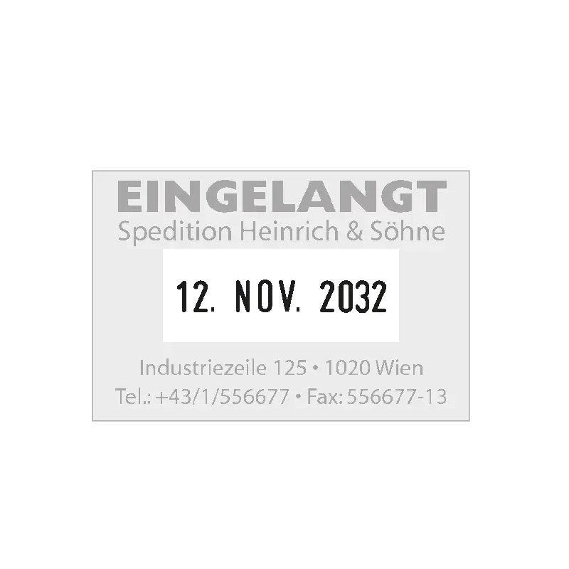 Datumstempel Expert 3360, vierlijnig, bonnenhouder