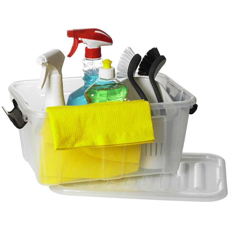 Opbergdoos voor thuis, 8 liter, grijs