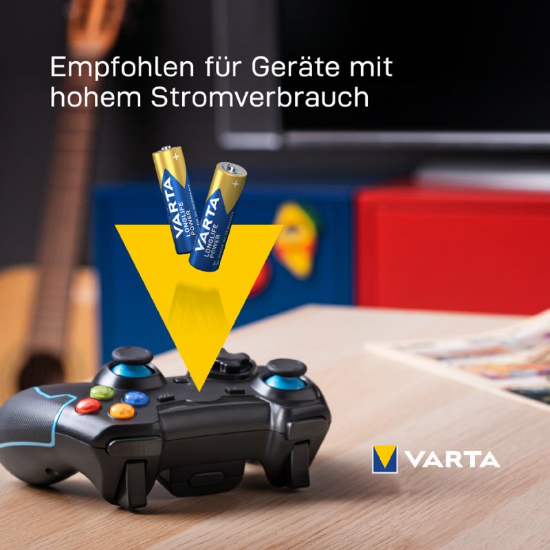 VARTA Alkaline batterijen AA Mignon LongLife Power 8+4 gratis