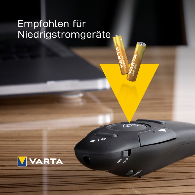 VARTA Alkaline Batterijen AAA Micro LONGLIFE - 10 stuks