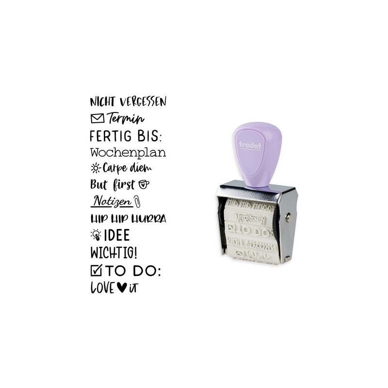 Creatieve mini-stempel 'Schoolplanner'