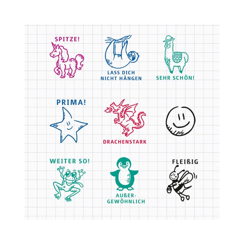 Motivatiestempel 'Edy Fix', baliedisplay