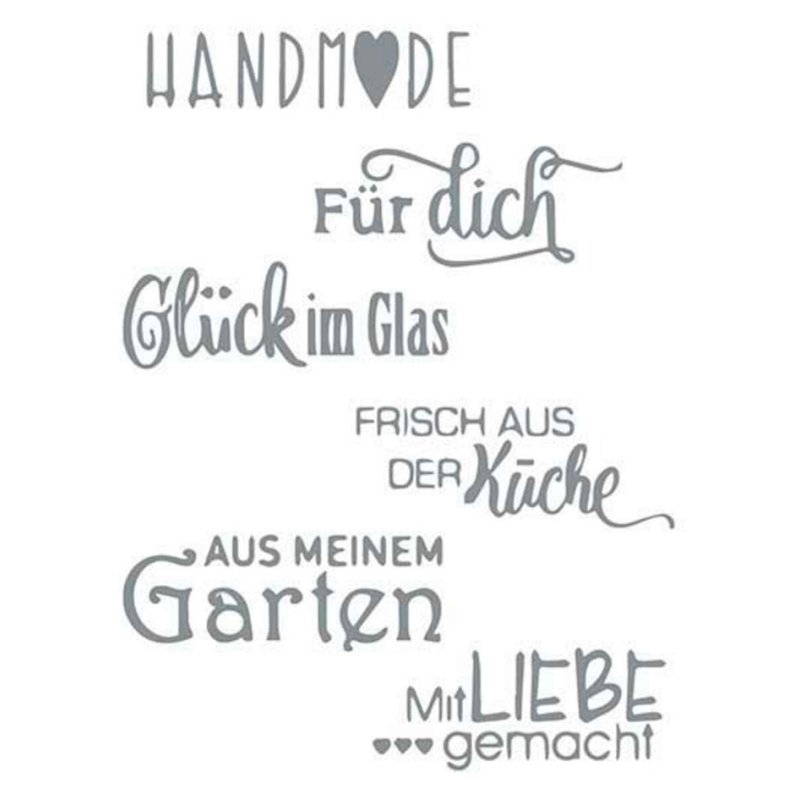 Vintage Stempelpakkette 'Zelfgemaakt'