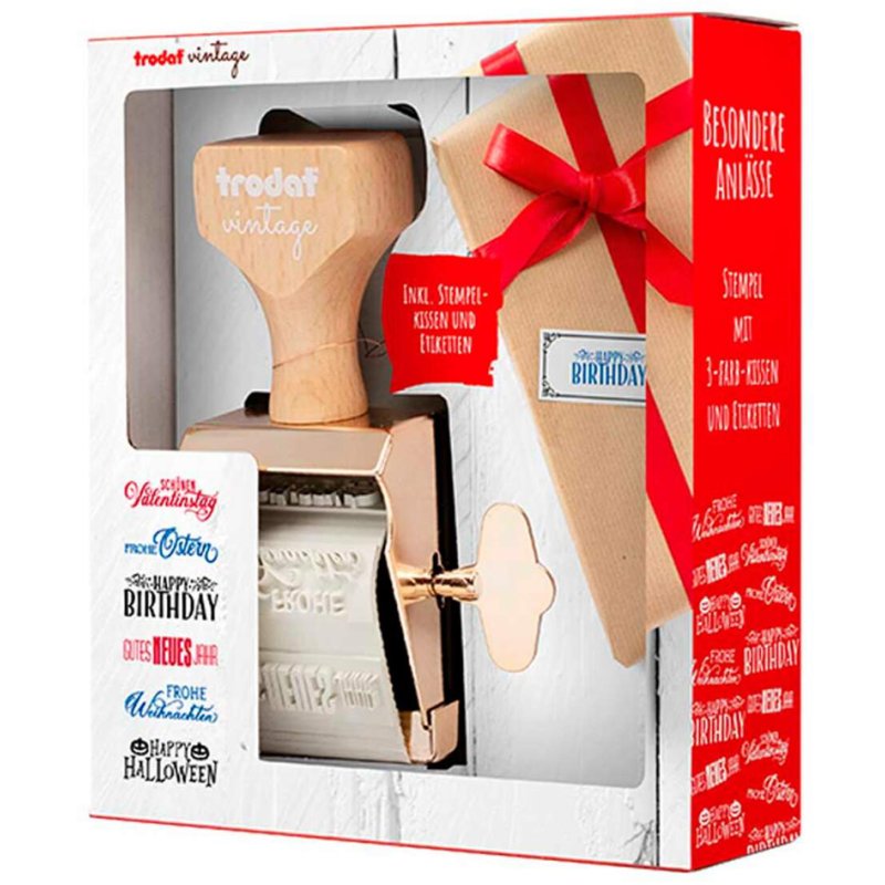 Vintage Stempelpakkette 'Zelfgemaakt'