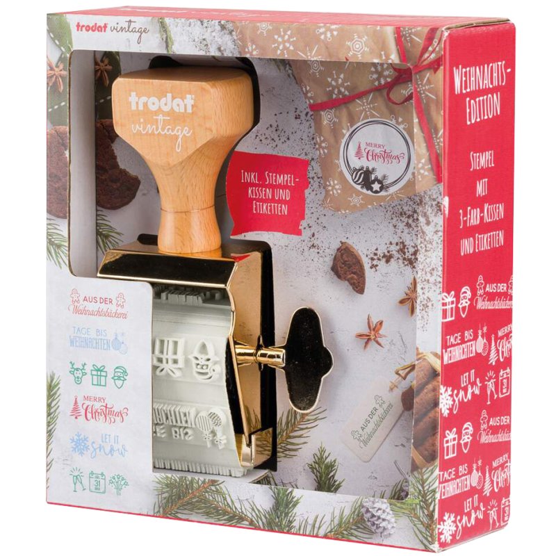 Creatief stempelset Vintage 'Kerstuitgave'