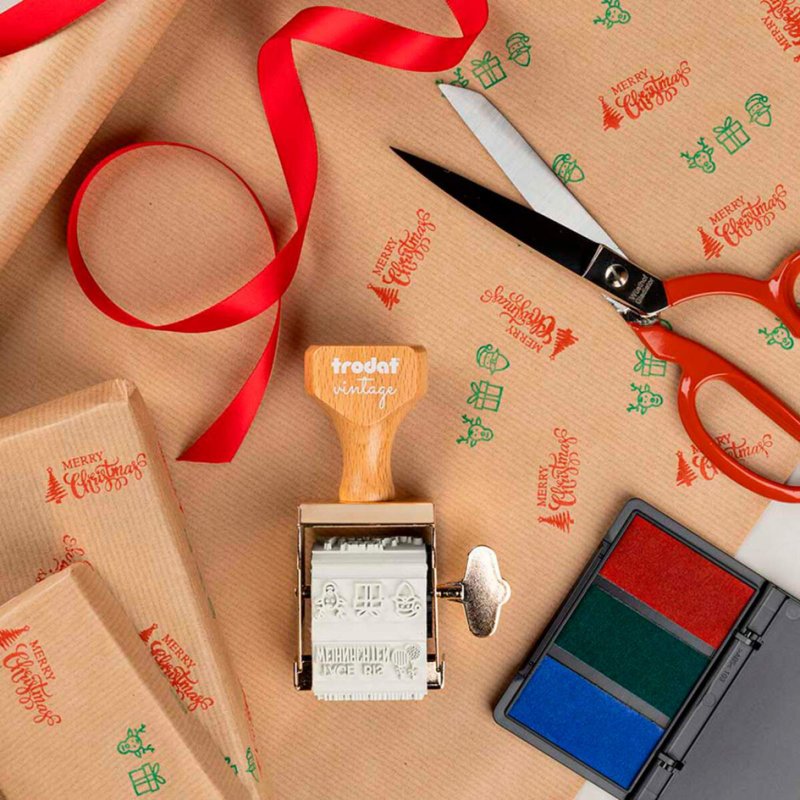 Creatief stempelset Vintage 'Kerstuitgave'