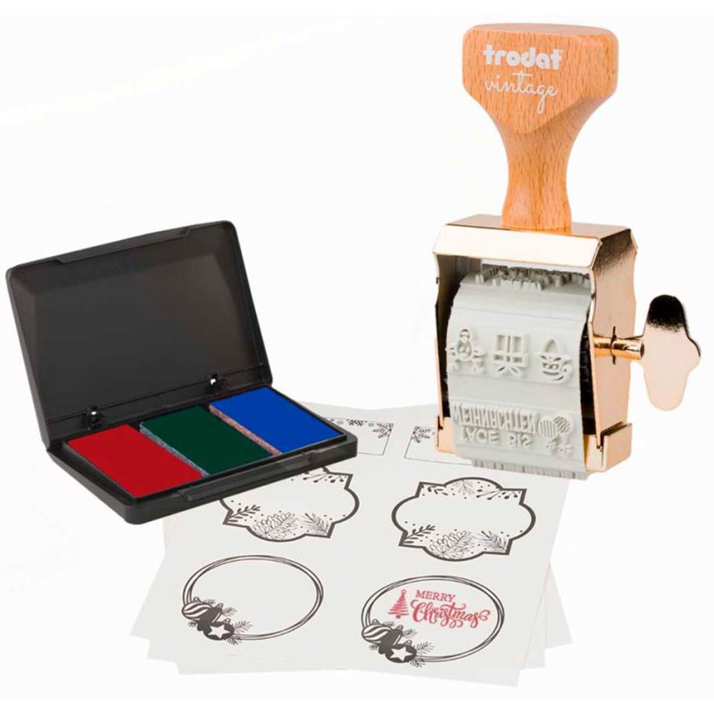 Creatief stempelset Vintage 'Kerstuitgave'