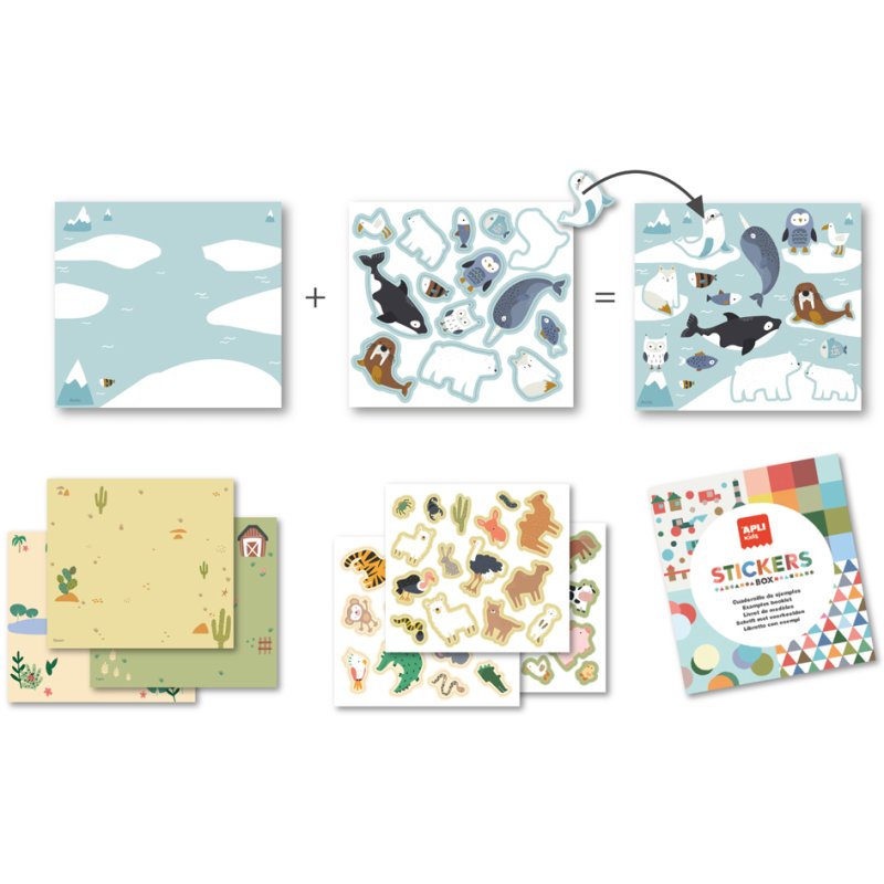 Plaketiket 'Dieren en hun leefgebieden' voor kinderen