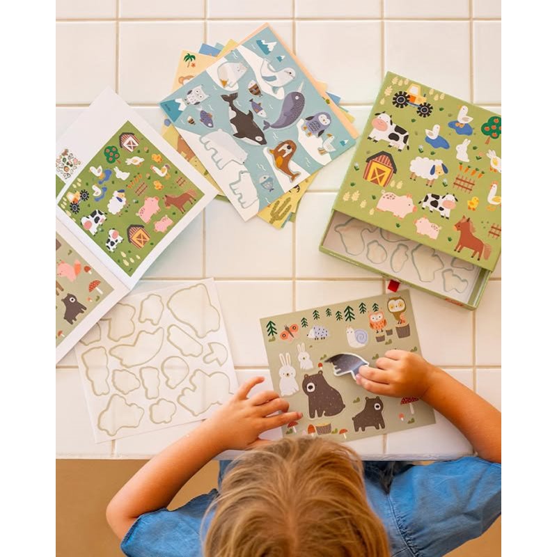 Plaketiket 'Dieren en hun leefgebieden' voor kinderen