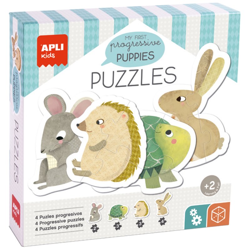 Kinderpuzzel 'Eerste diertjes', 12 stukjes