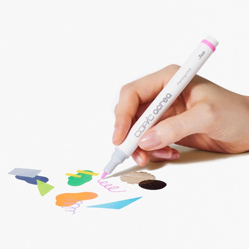 COPIC markers acrea Deep set, 6 stuks, waterbestendige inkt, 0,8 mm ronde punt