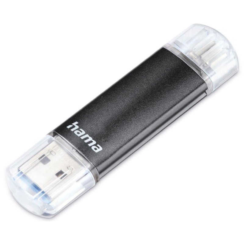 Hama USB 3.0 geheugenstick Laeta Twin 16GB zwart