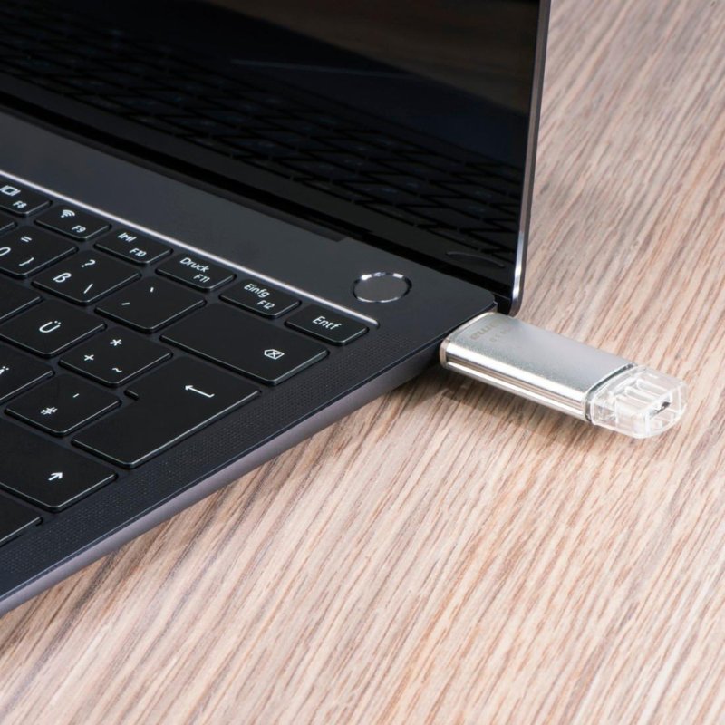 Hama USB 3.0/3.1 geheugenstick C-Laeta 16GB zilver