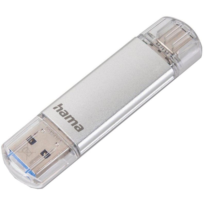Hama USB 3.0/3.1 geheugenstick C-Laeta 16GB zilver