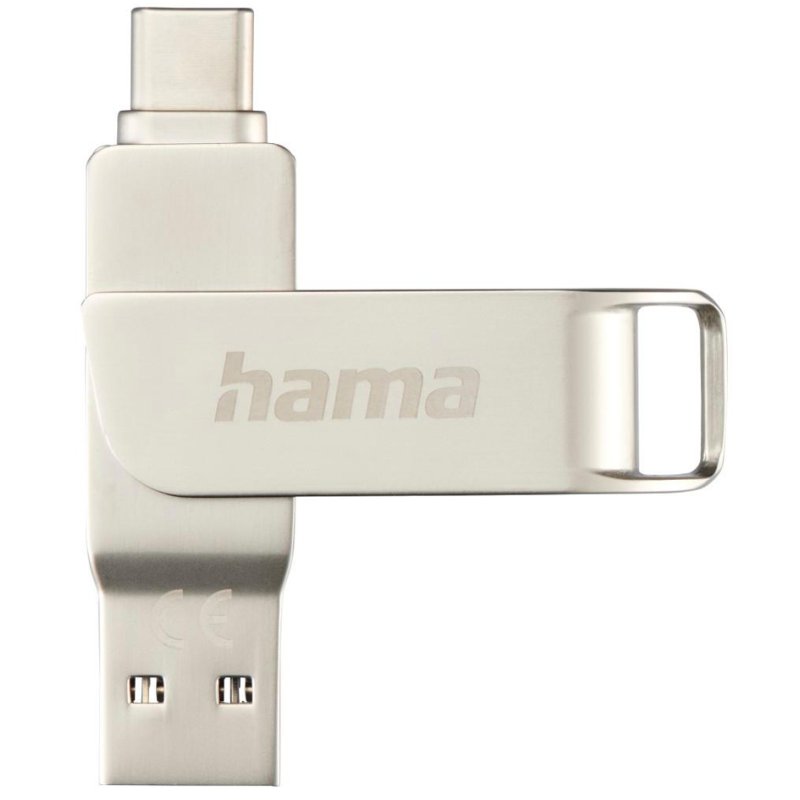 Hama USB 3.0/3.1 geheugenstick C-Rotate Pro 64GB zilver
