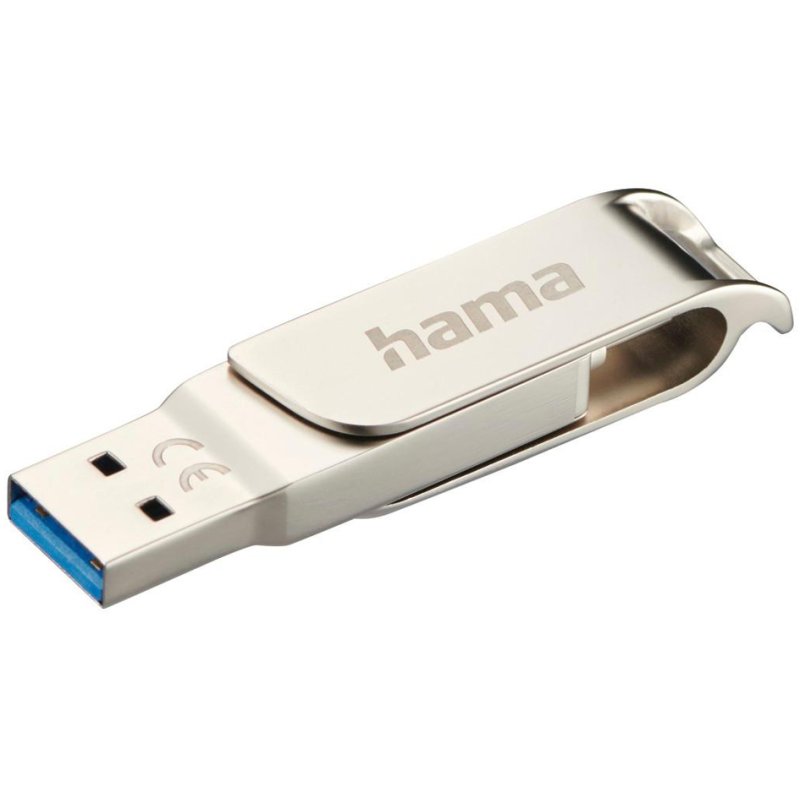 Hama USB 3.0/3.1 geheugenstick C-Rotate Pro 64GB zilver
