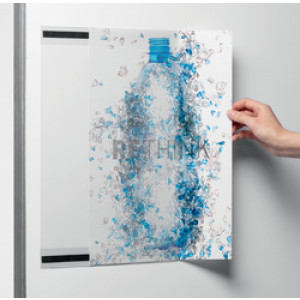 DURABLE informatiehouder A3 magnetisch transparant, gerecycled materiaal