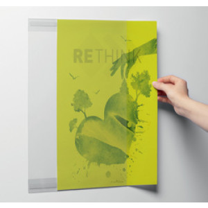 DURABLE informatiehouder rPET, A3, zelfklevend, transparant