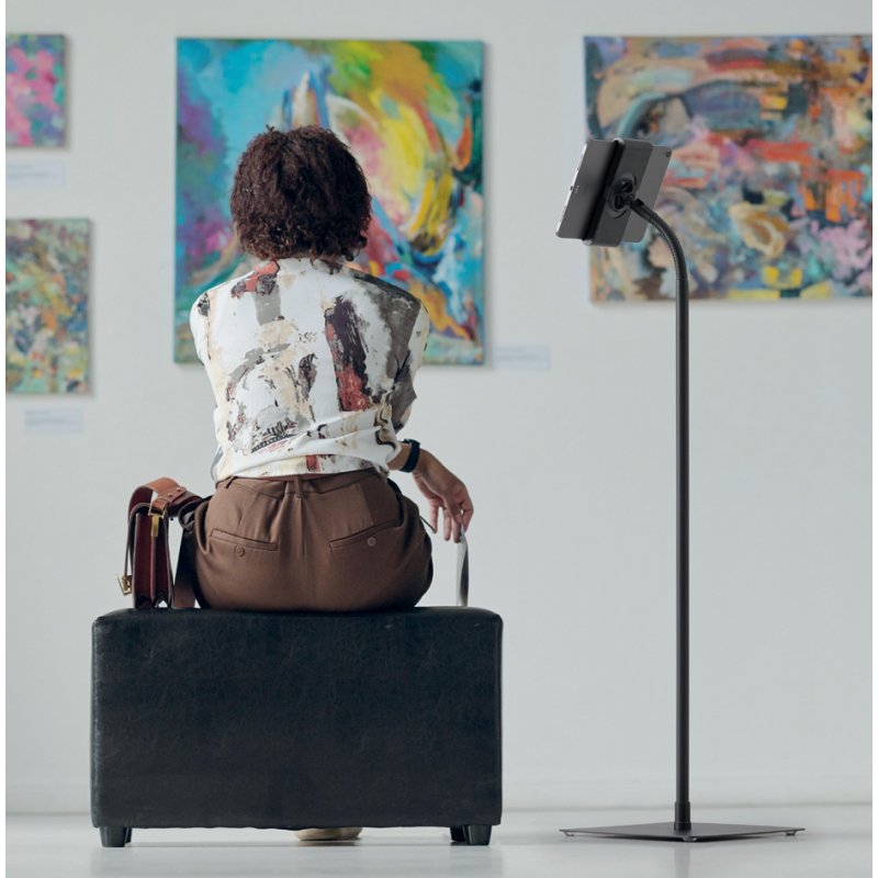 DURABLE vloerstandaard voor tablets 7-13 inch met zwenkarm, zwart