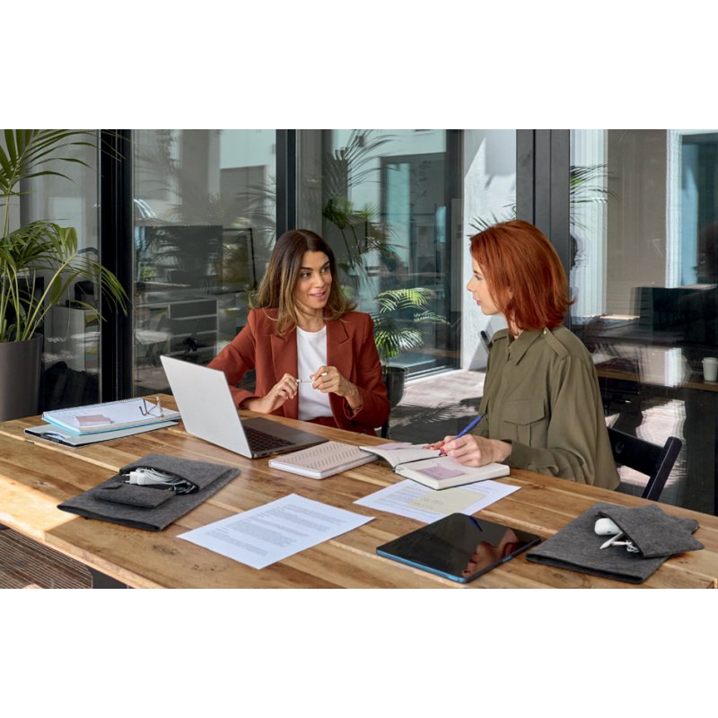 DURABLE laptophoes MultiBag EFFECT 13 inch PET-vilt grijs