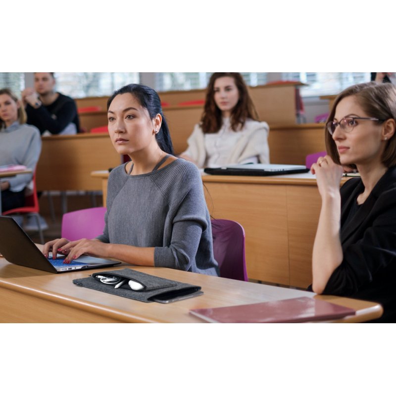 DURABLE laptophoes MultiBag EFFECT 13 inch PET-vilt grijs