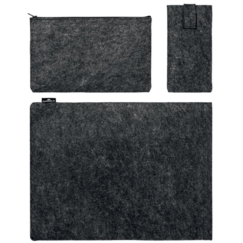 DURABLE laptophoes MultiBag EFFECT 16,4 inch PET-vilt grijs