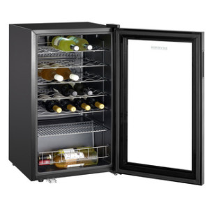 SEVERIN wijnkoelkast WKS 8908, 95 liter, 33 flessen, zwart