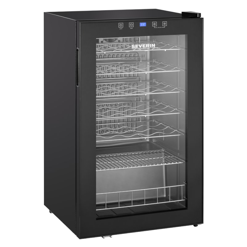 SEVERIN wijnkoelkast WKS 8908, 95 liter, 33 flessen, zwart