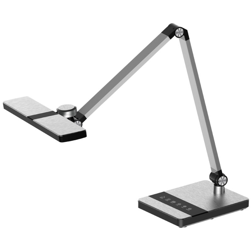 Hansa LED-bureaulamp Nimbus met standaard, zilver