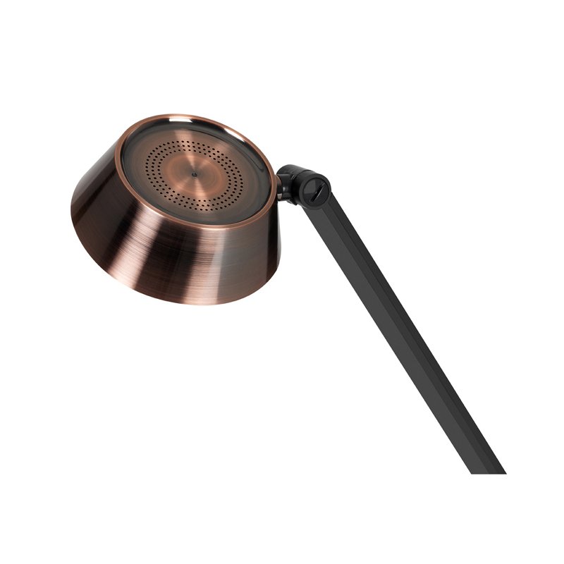 Hansa LED-bureaulamp Glow met standvoet, koper