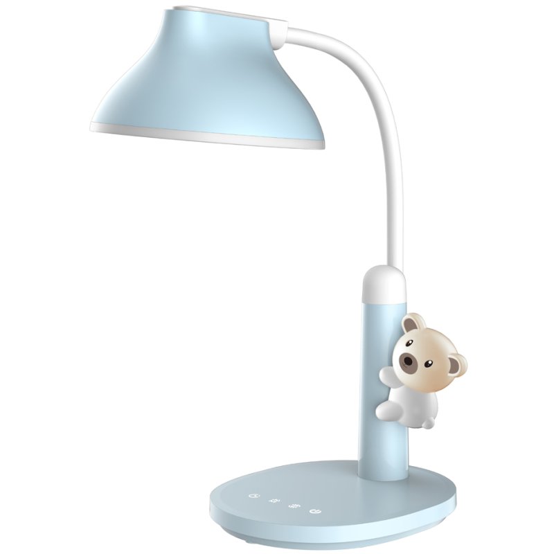 Hansa LED-bureaulamp Twinkel met standaard, lichtblauw