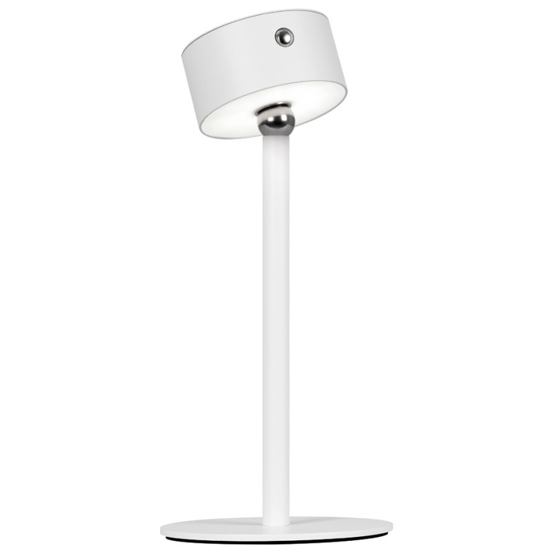 Hansa Akku LED-bureaulamp 'Flare ombre' met standvoet, wit