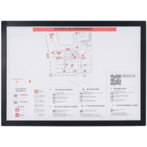 Bi-Office magnetisch kader, A4, zwart