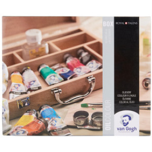 Van Gogh olieverf startersset in houten koffer