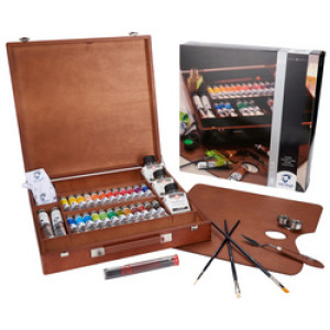 ROYAL TALENS Van Gogh olieverf set in houten koffer Expert
