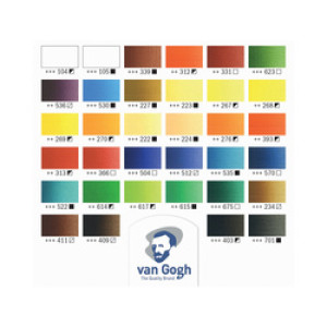 Van Gogh olieverf set superior in houten koffer