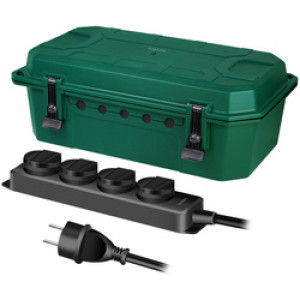 LogiLink Buiten-elektronicabox met 4-voudige stekkerdoos