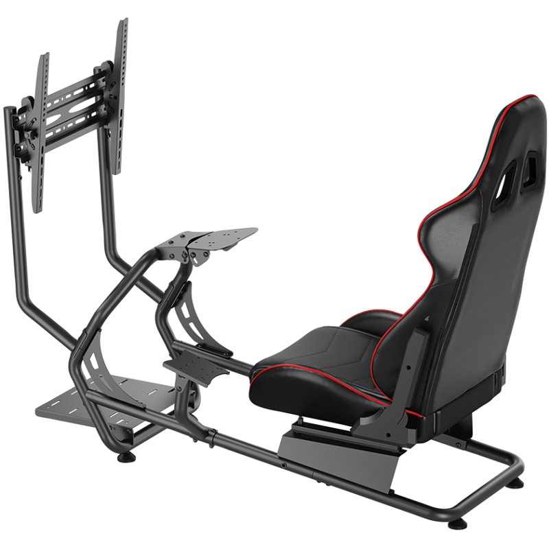 LogiLink Racing-Simu cockpit, 32-50 inch schermen, zwart/rood
