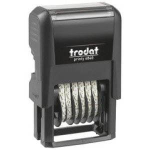 Trodat cijferstempel Printy 4.0 4846, 6-cijferig, zwart