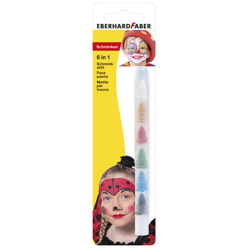 EBERHARD FABER 6-in-1 schminkstift met 6 kleuren