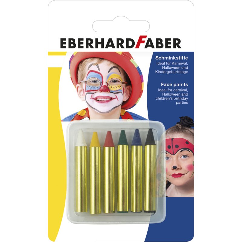 EBERHARD FABER schminkstiften kort, 6 kleuren