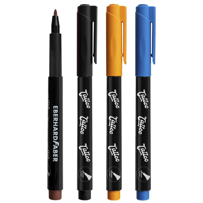 EBERHARD FABER Tattoostiften Set Beach, 4 stuks