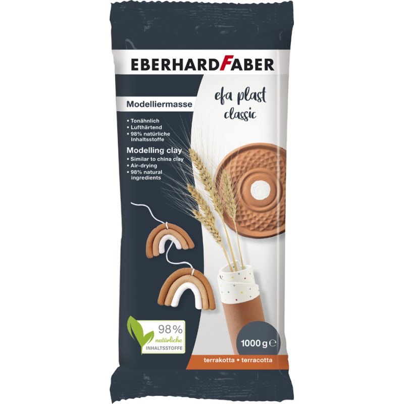 EBERHARD FABER Boetseerklei EFA Plast classic, terracotta