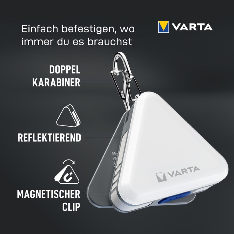 VARTA Zaklampen Magnetische Veiligheidslamp