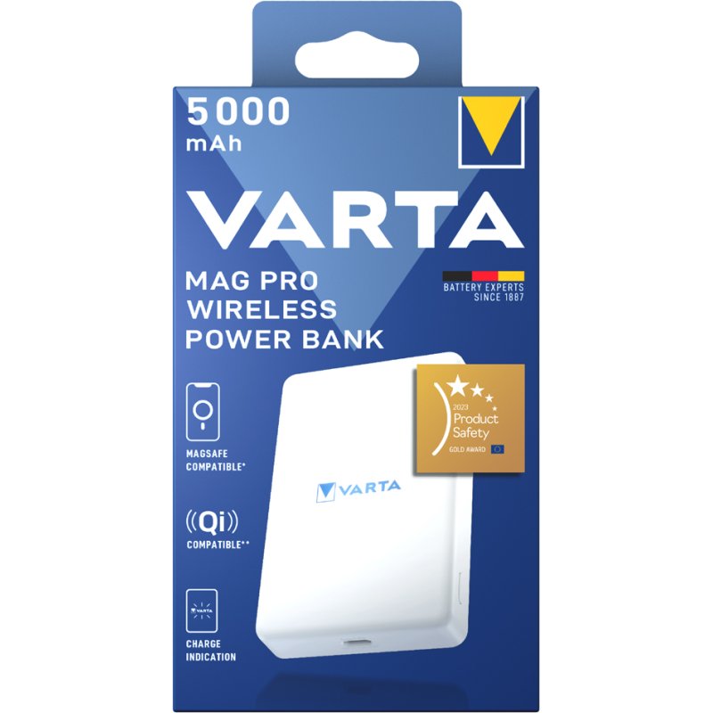 VARTA Powerbank MAG Pro Wireless 5.000 mAh