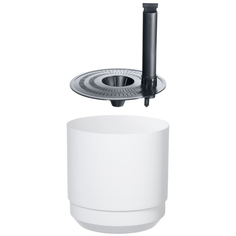 orthex bloempot PAULINA, diameter 250 mm, wit, zelfwateringssysteem