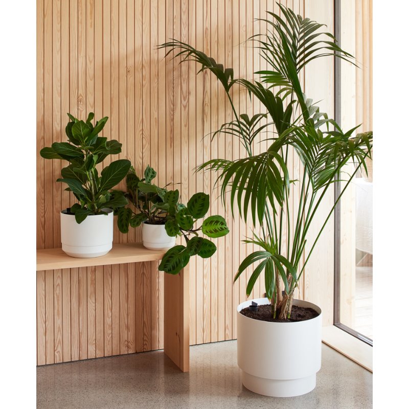 orthex bloempot PAULINA, diameter 250 mm, wit, zelfwateringssysteem